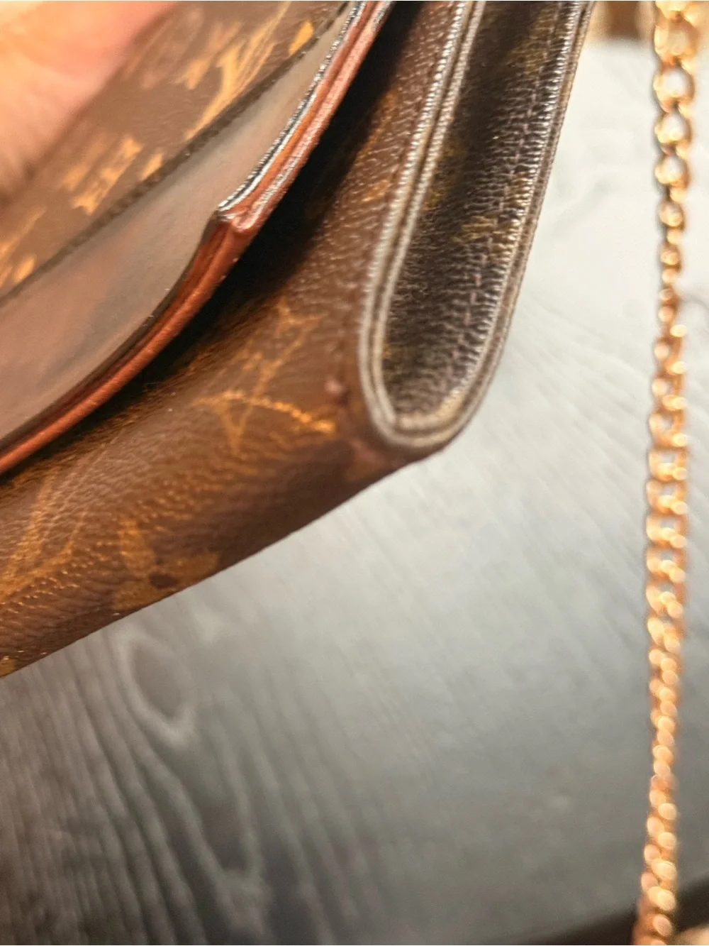 Customized Louis Vuitton Vintage Clutch